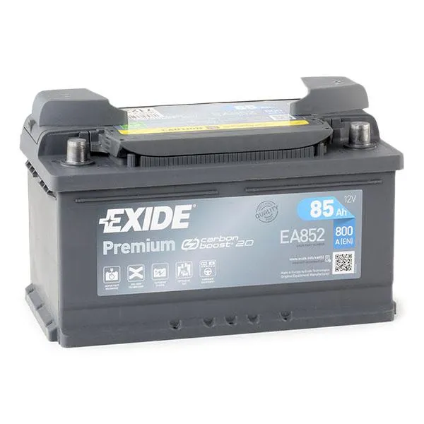 Exide Premium EA852 Batteria Avviamento Auto 12V 85Ah 800A AUDI BMW = FIAMM L4B